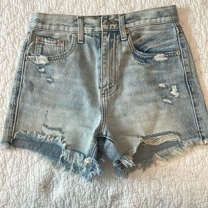 Pistola Maeve Super High Rise Jean Shorts in Mallorca